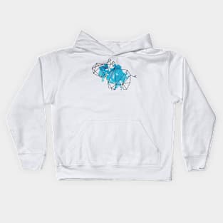 Geometric hippo Kids Hoodie